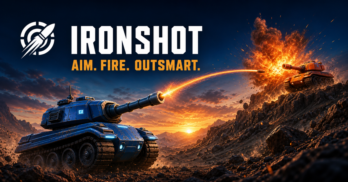 IronShot aim, fire, outsmart campaign artwork