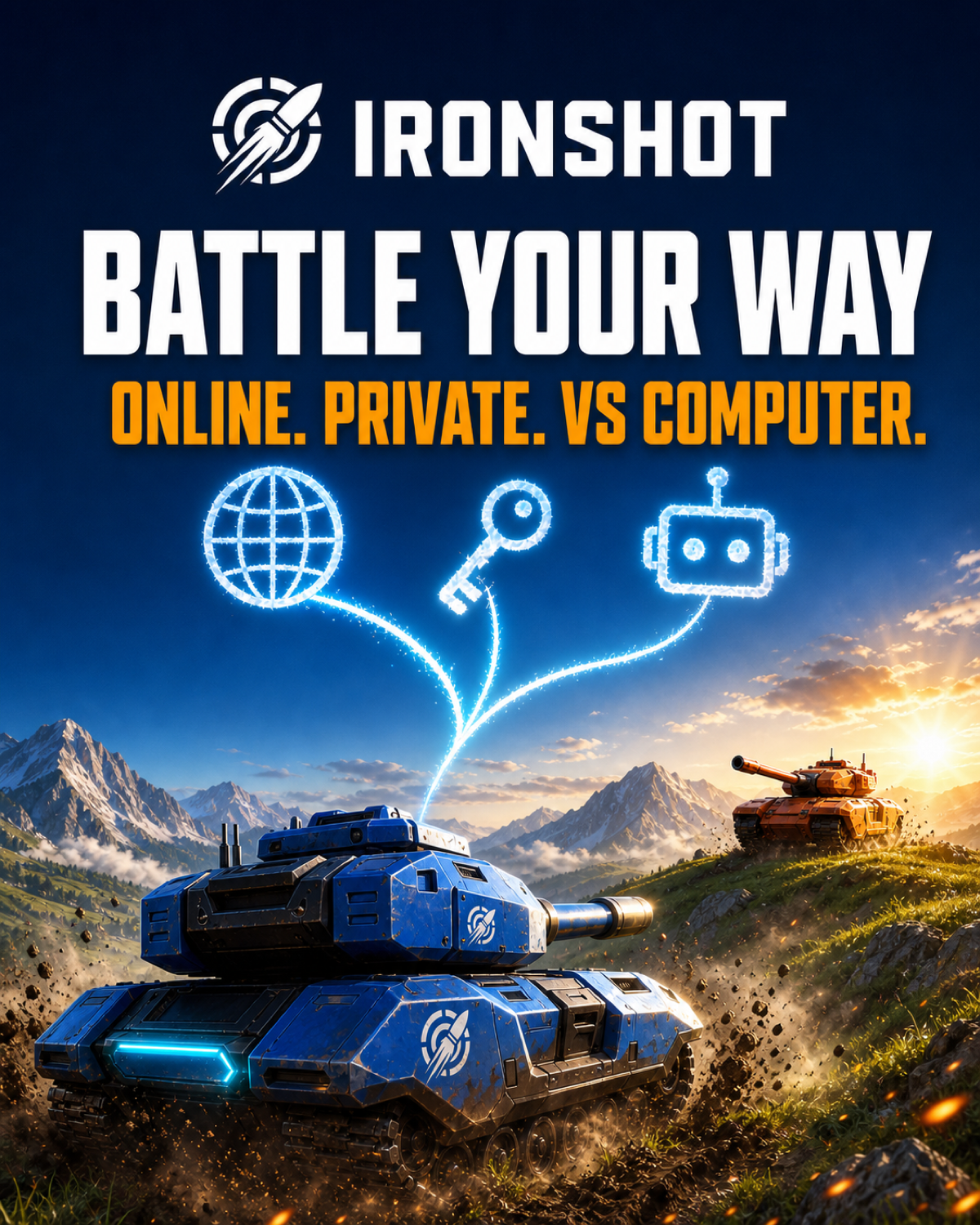 IronShot tactical artillery portrait artwork