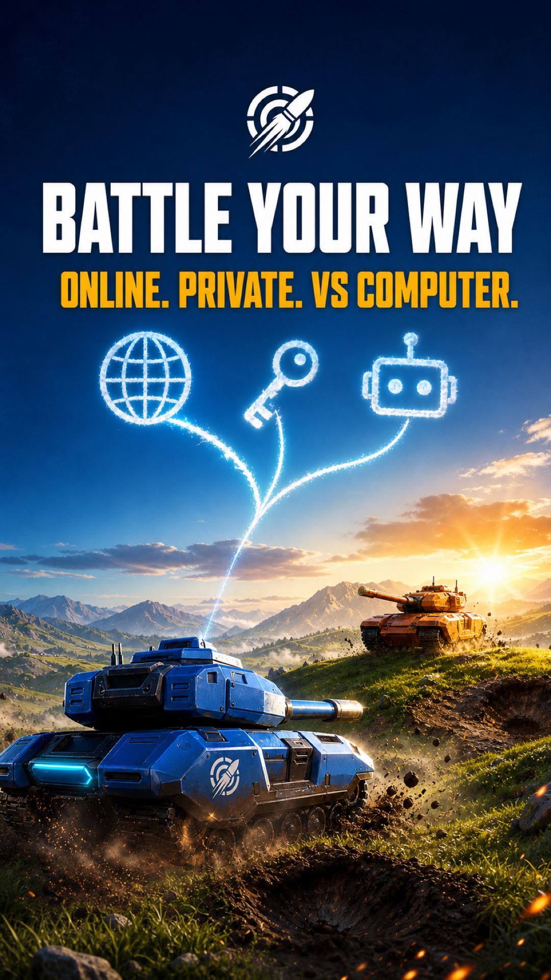 IronShot online, private, and computer modes mobile artwork
